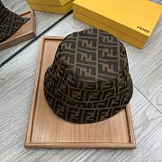 Fendi Brown Tech Fabric Bucket Hat - 2