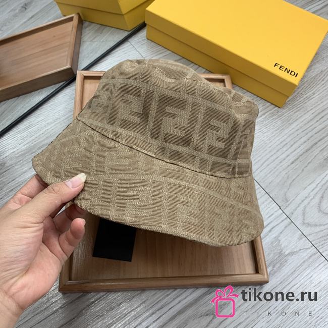 Fendi Light Brown Tech Fabric Bucket Hat - 1