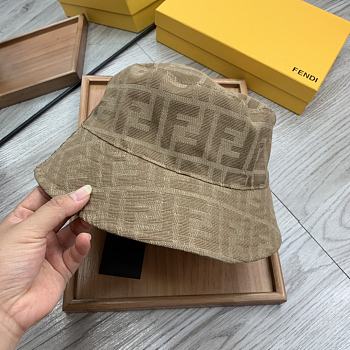 Fendi Light Brown Tech Fabric Bucket Hat