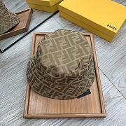 Fendi Light Brown Tech Fabric Bucket Hat - 3