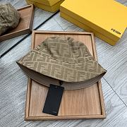 Fendi Light Brown Tech Fabric Bucket Hat - 2