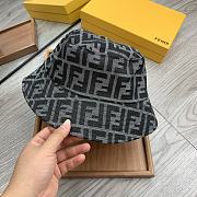 Fendi Black Tech Fabric Bucket Hat - 4