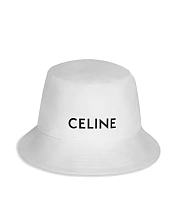 Celine Bucket Hat In Cotton White/Black - 1