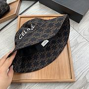 Celine Bucket Hat With Triomphe Monogram Black - 5