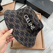 Celine Bucket Hat With Triomphe Monogram Black - 4