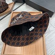 Celine Bucket Hat With Triomphe Monogram Brown - 6