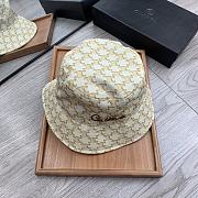 Celine Bucket Hat With Triomphe Monogram White - 5