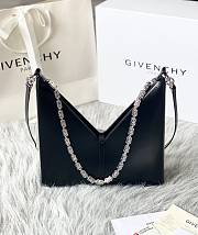 Givenchy Cut Out Leather Shoulder Bag Black – 27x27x6 cm - 3