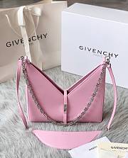 Givenchy Cut Out Leather Shoulder Bag Pink – 27x27x6 cm - 1