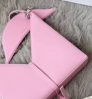 Givenchy Cut Out Leather Shoulder Bag Pink – 27x27x6 cm - 3