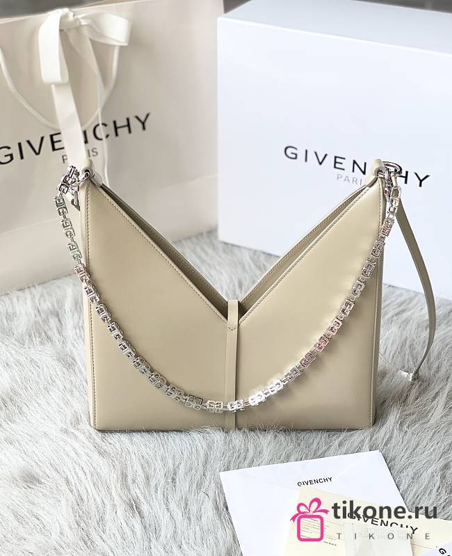 Givenchy Cut Out Leather Shoulder Bag Beige – 27x27x6 cm - 1