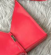 Givenchy Cut Out Leather Shoulder Bag Red – 27x27x6 cm - 3