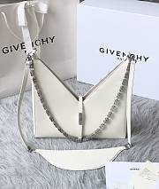 Givenchy Cut Out Leather Shoulder Bag White – 27x27x6 cm - 1