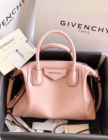 Givenchy Antigona Soft Bag In Leather Pink – 30x8x25 cm