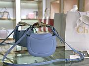 Chloe Kiss Small Purse Blue - S1350# – 20x26x8 cm - 4