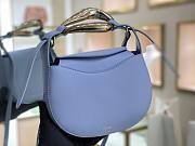 Chloe Kiss Small Purse Blue - S1350# – 20x26x8 cm - 3