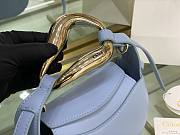 Chloe Kiss Small Purse Blue - S1350# – 20x26x8 cm - 2