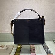 Fendi Peekaboo 305 Soft Calf Leather With Shoulder Strap Black – 30 cm - 4