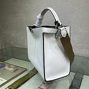 Fendi Peekaboo 305 Soft Calf Leather With Shoulder Strap White – 30 cm - 2