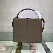 Fendi Peekaboo 305 Soft Calf Leather With Shoulder Strap Elepahnt Grey – 30 cm - 5