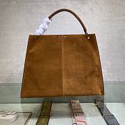 Fendi Peekaboo 305 Soft Frosted Calf Leather Brown – 42 cm - 4