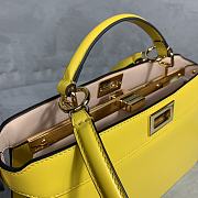 Fendi Peekaboo Iseeu Yellow Leather Bag – 29x19x11.5 cm - 5