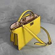 Fendi Peekaboo Iseeu Yellow Leather Bag – 29x19x11.5 cm - 2