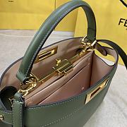 Fendi Peekaboo Iseeu Green Leather Bag – 33x25 x12 cm - 4