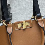 Fendi Peekaboo X-Tote Brown Calfskin With Twist Lock - #2265 – 41x11x29 cm - 6