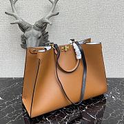 Fendi Peekaboo X-Tote Brown Calfskin With Twist Lock - #2265 – 41x11x29 cm - 5