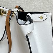 Fendi Peekaboo X-Tote White Calfskin With Twist Lock - #2265 – 41x11x29 cm - 6