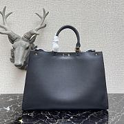 Fendi Peekaboo X-Tote Black Calfskin With Twist Lock - #2265 – 41x11x29 cm - 6