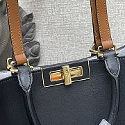 Fendi Peekaboo X-Tote Black Calfskin With Twist Lock - #2265 – 41x11x29 cm - 4