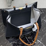 Fendi Peekaboo X-Tote Black Calfskin With Twist Lock - #2265 – 41x11x29 cm - 3