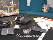 Dolce & Gabbana Dauphine Leather Sicily Bag Black - 5516 - 16x10x5 cm - 5