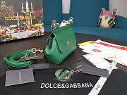 Dolce & Gabbana Dauphine Leather Sicily Bag Green - 5516 - 16x10x5 cm - 5