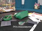 Dolce & Gabbana Dauphine Leather Sicily Bag Green - 5516 - 16x10x5 cm - 4