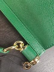 Dolce & Gabbana Dauphine Leather Sicily Bag Green - 5516 - 16x10x5 cm - 2