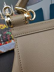 Dolce & Gabbana Dauphine Leather Sicily Bag Elephant Grey - 5516 - 16x10x5 cm - 6