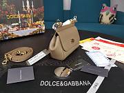 Dolce & Gabbana Dauphine Leather Sicily Bag Elephant Grey - 5516 - 16x10x5 cm - 2
