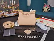 Dolce & Gabbana Dauphine Leather Sicily Bag Pink - 5516 - 16x10x5 cm - 2