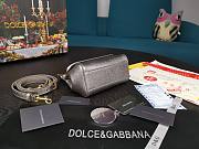 Dolce & Gabbana Dauphine Leather Sicily Bag Silver - 5516 - 16x10x5 cm - 5