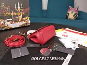 Dolce & Gabbana Dauphine Leather Sicily Bag Red - 5516 - 16x10x5 cm - 5