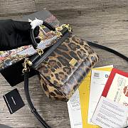 Dolce & Gabbana Dauphine Leather Sicily Bag Leopard Print - 5518 – 20x9.5x14 cm - 4