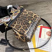 Dolce & Gabbana Dauphine Leather Sicily Bag Leopard Print - 5518 – 25x12x20 cm - 6