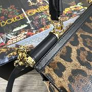 Dolce & Gabbana Dauphine Leather Sicily Bag Leopard Print - 5518 – 25x12x20 cm - 5