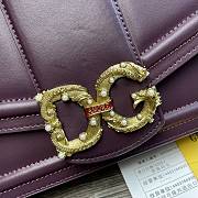 Dolce & Gabbana Amore In Calfskin Bag Purple – 27x8x18 cm - 4