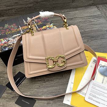 Dolce & Gabbana Amore In Calfskin Bag Pink – 27x8x18 cm