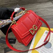 Dolce & Gabbana Amore In Calfskin Bag Red – 27x8x18 cm - 5