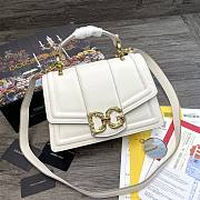 Dolce & Gabbana Amore In Calfskin Bag White – 27x8x18 cm - 1